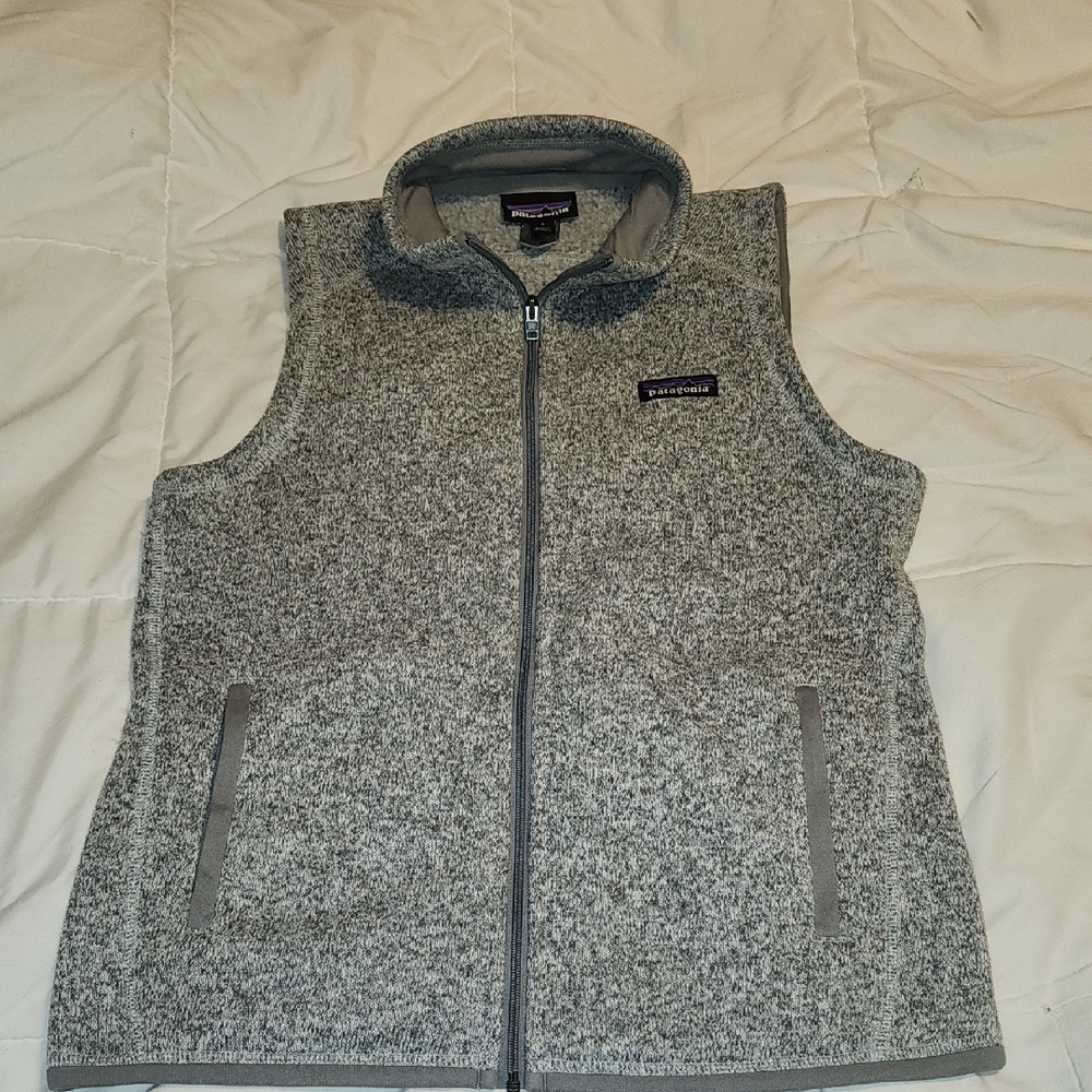 Patagonia Heathered Gray Fleece Vest